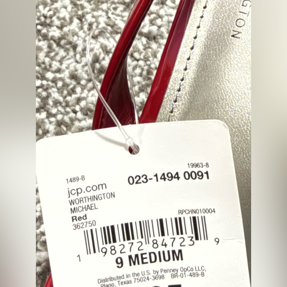 Worthington Women's 9M Vibrant Red Slingback Pumps W/Bow Accent NWT - Picture 8 of 11